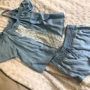 Justice girls shirt set